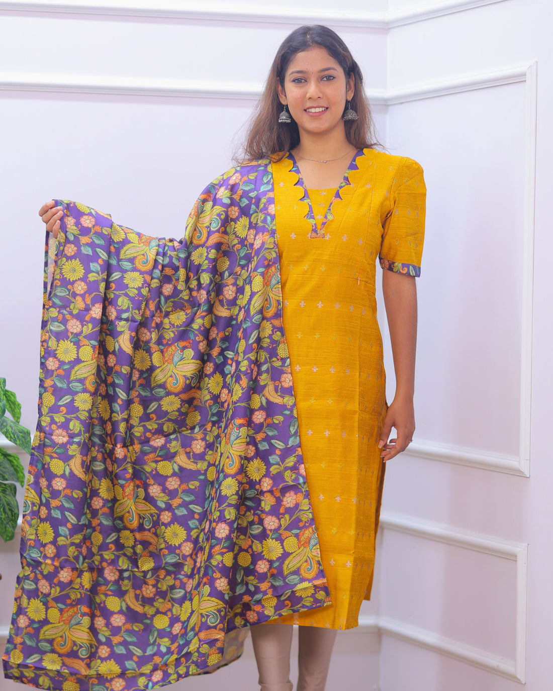 Narmadha | Maternity Kurti with Lining [TOP + DUPATTA]