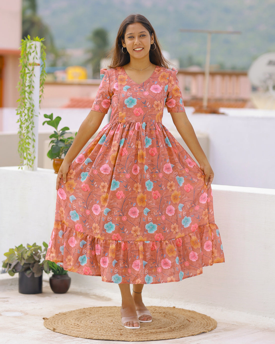 Aayana | Maternity Maxi with Full Lining [Double Side Zips]