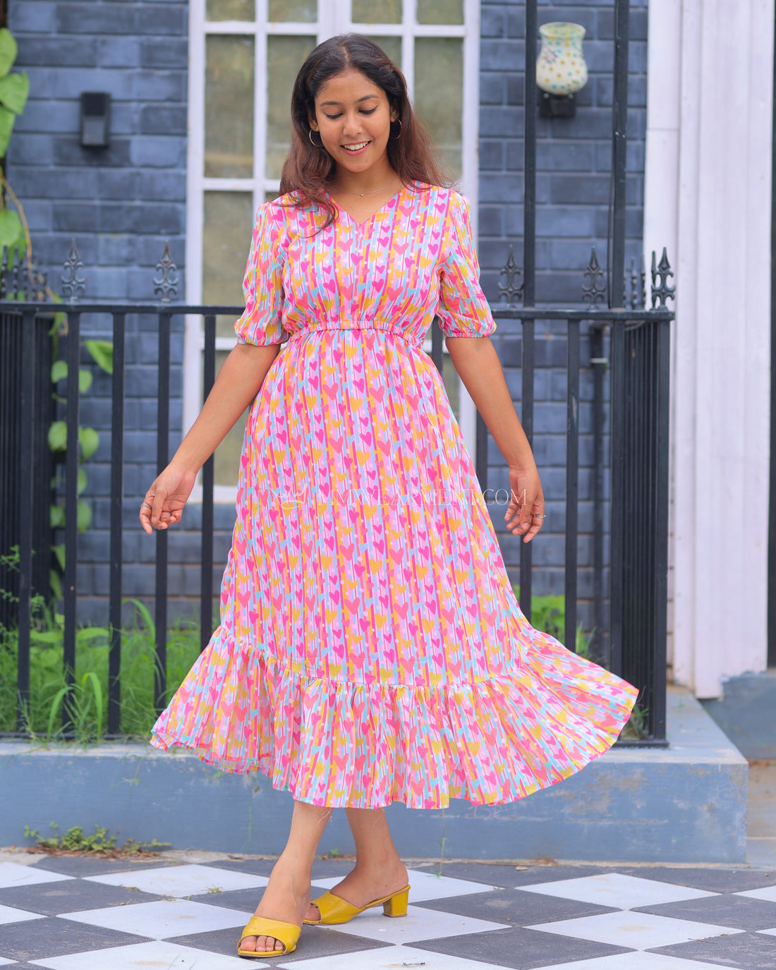 Pinterest Heartin Maxi with Lining [Center Zip]