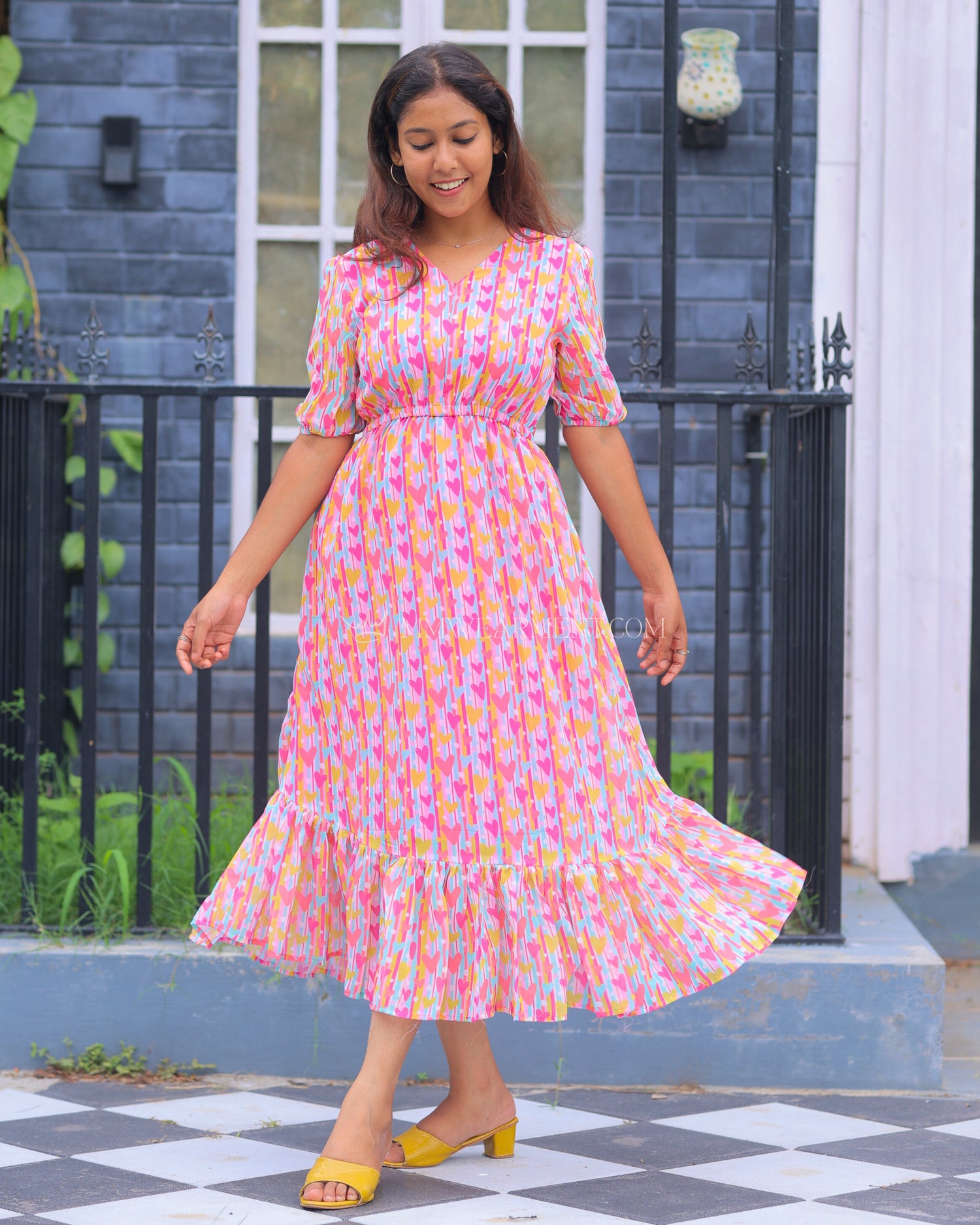 Pinterest Heartin Maxi with Lining [Center Zip]