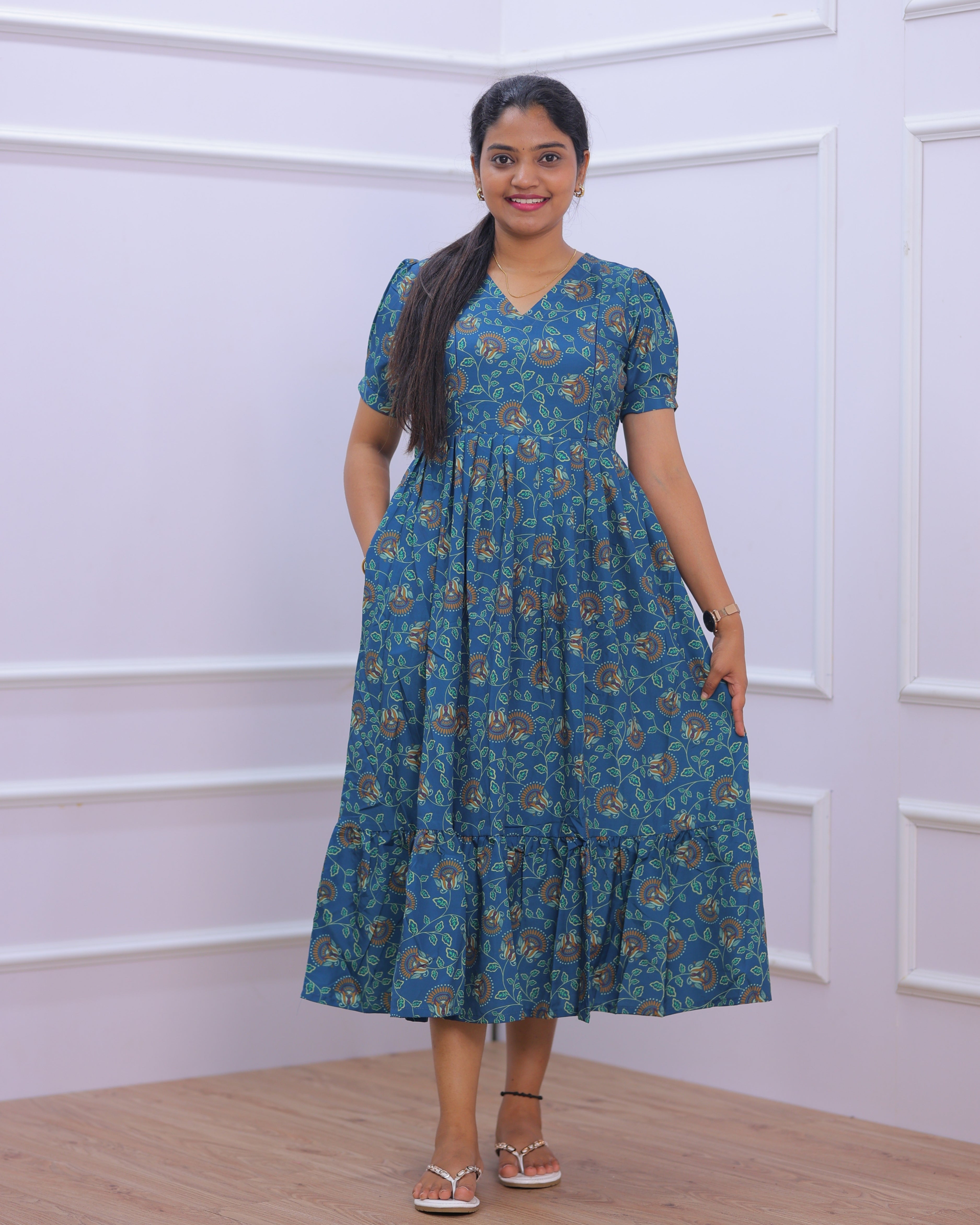 Ambika | Maternity Maxi [Double Side Zips]