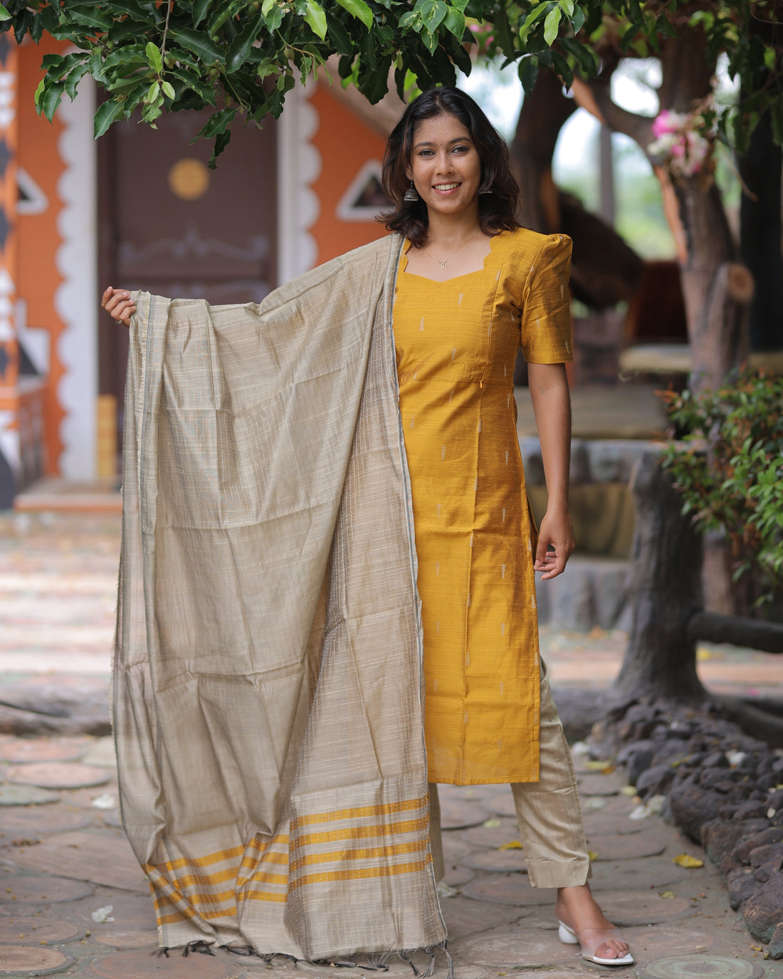 Kumutha | Maternity Kurti with Lining [TOP + PANT + DUPATTA]- DISPATCH DATE - SEP 15