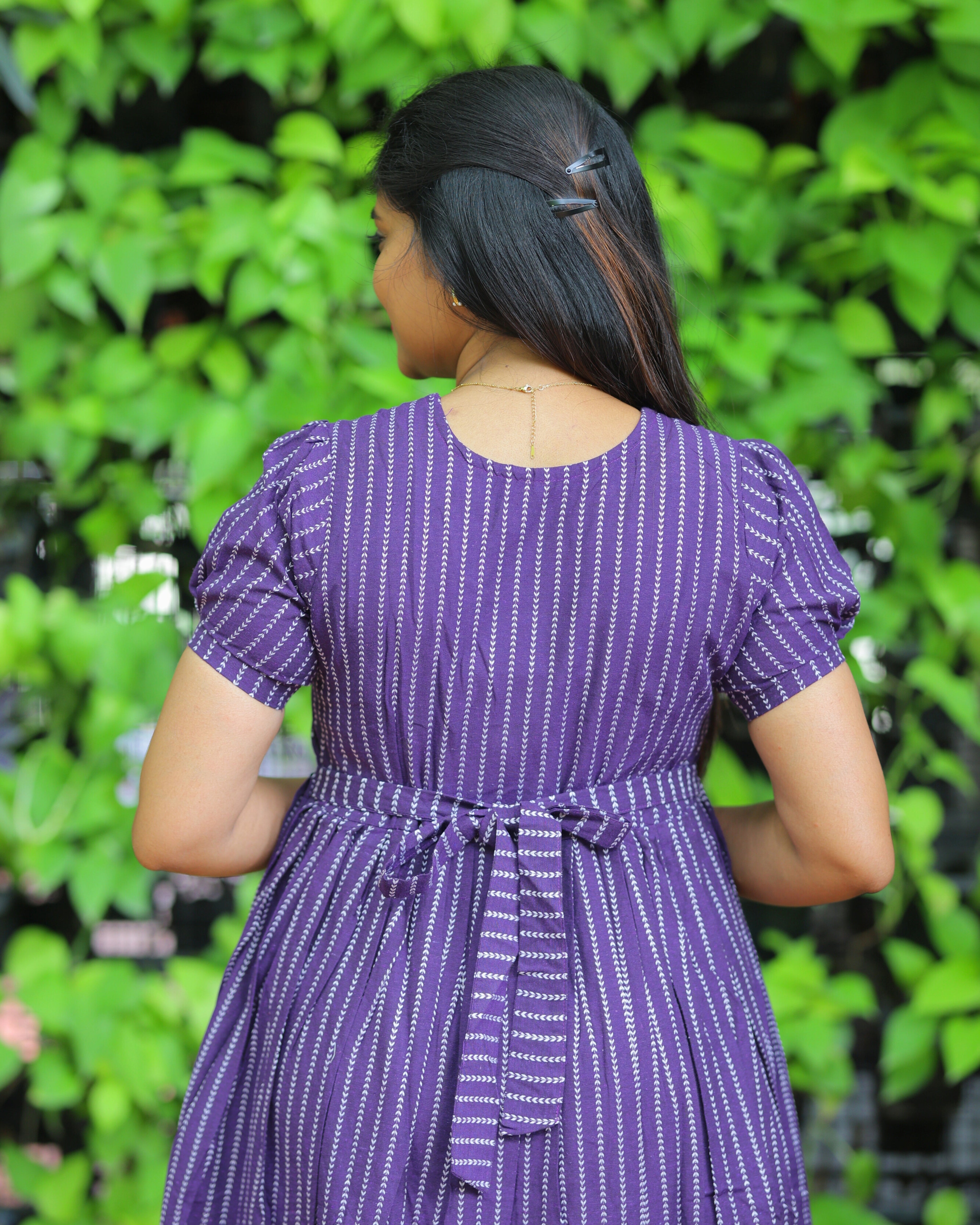 Vilva_V1 Maternity Maxi with Top Lining [Double Side Zips]