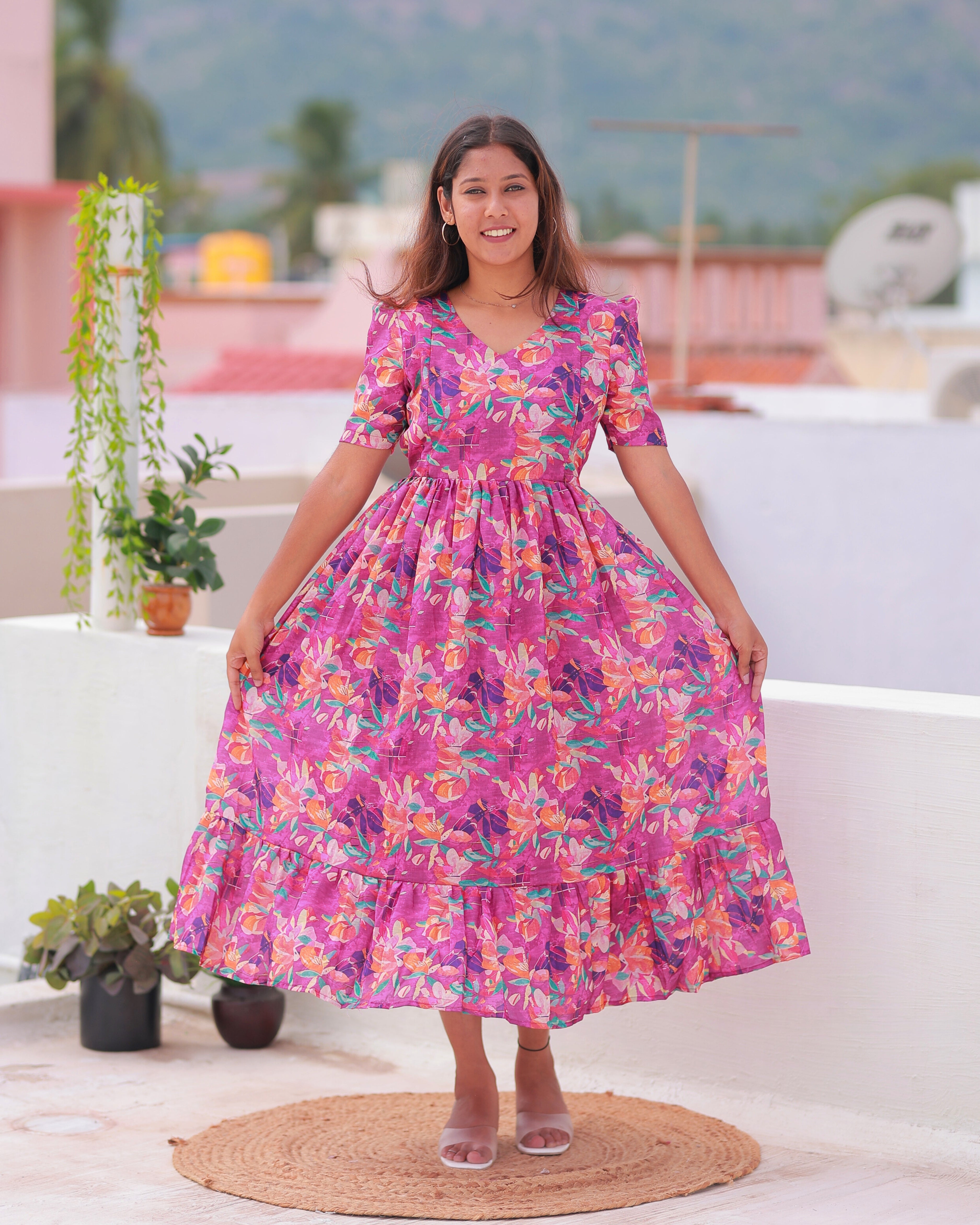 Fariha | Maternity Maxi with Full Lining [Double Side Zips]