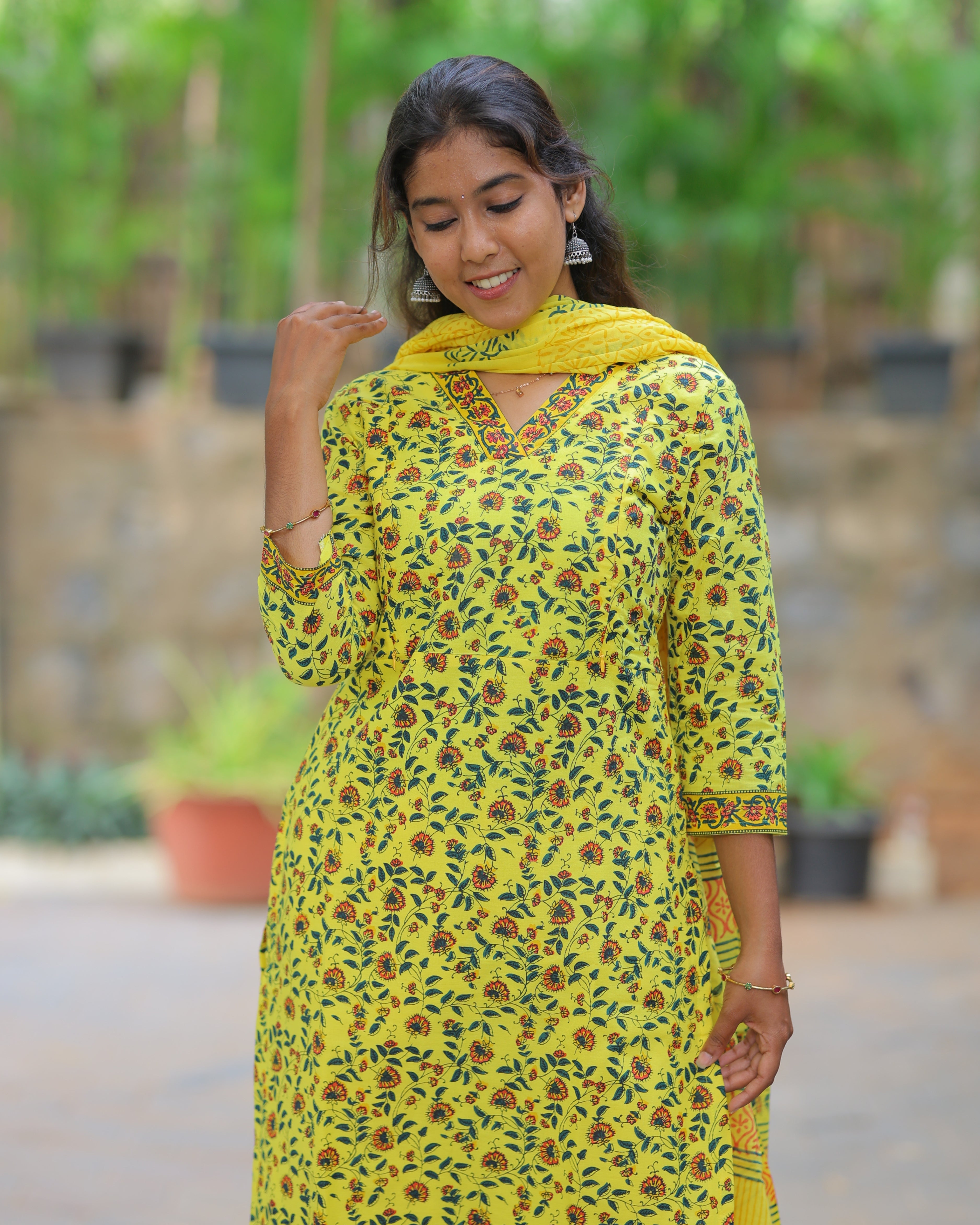 Illaiya | Maternity Kurti with Lining [TOP + PANT + DUPATTA]