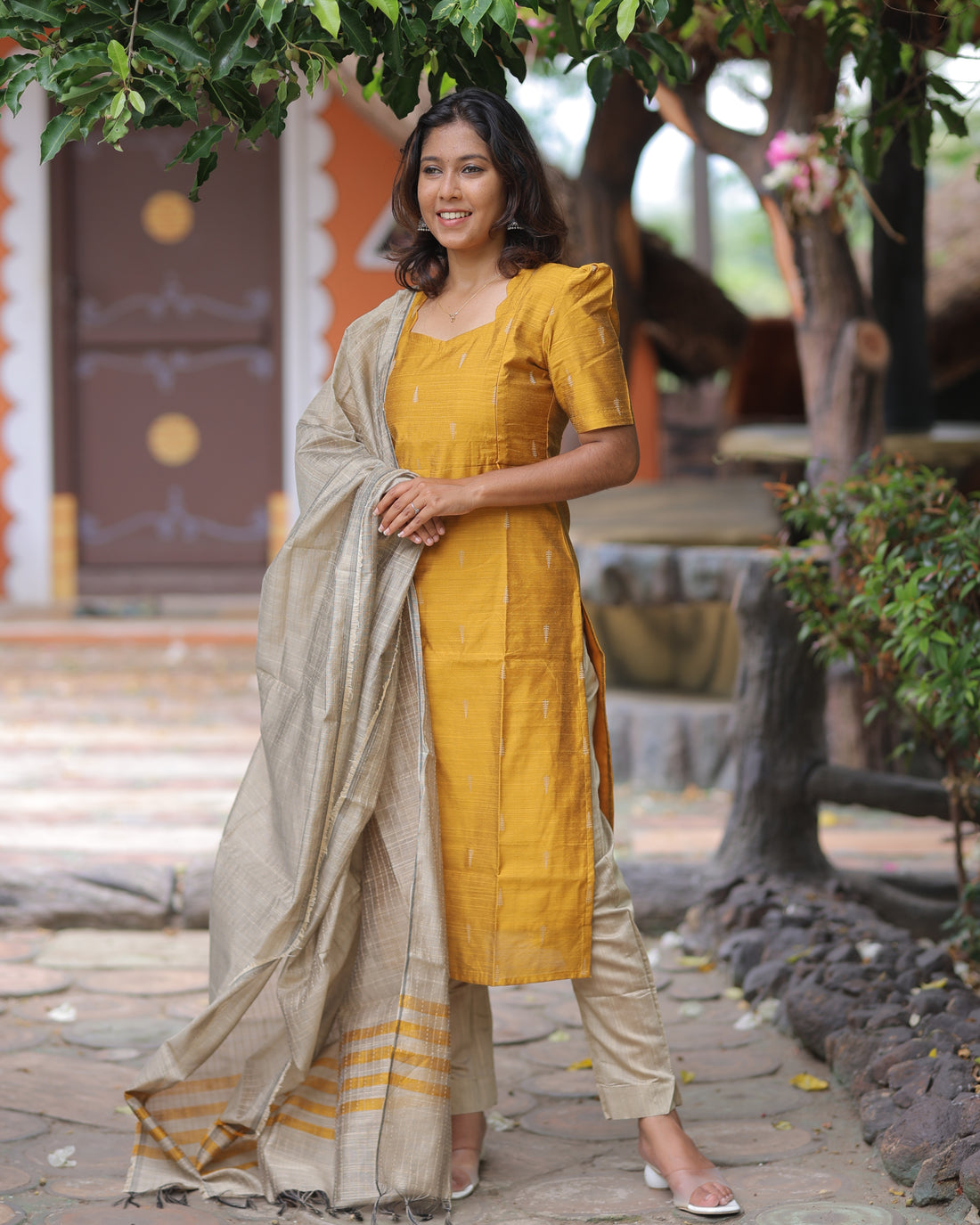 Kumutha | Maternity Kurti with Lining [TOP + PANT + DUPATTA]- DISPATCH DATE - SEP 15