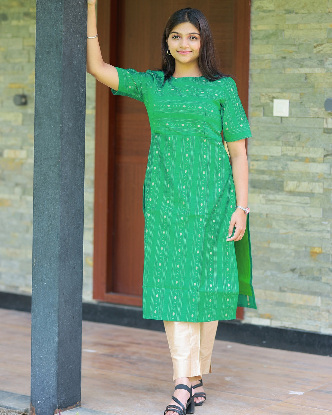 Green_vilva | Maternity Kurti with Lining [TOP ONLY]