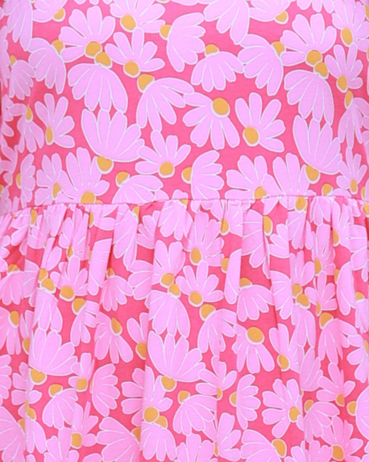 Pink Bloom | Casual Non-Maternity Loungewear - Puff Sleeve | Full Length