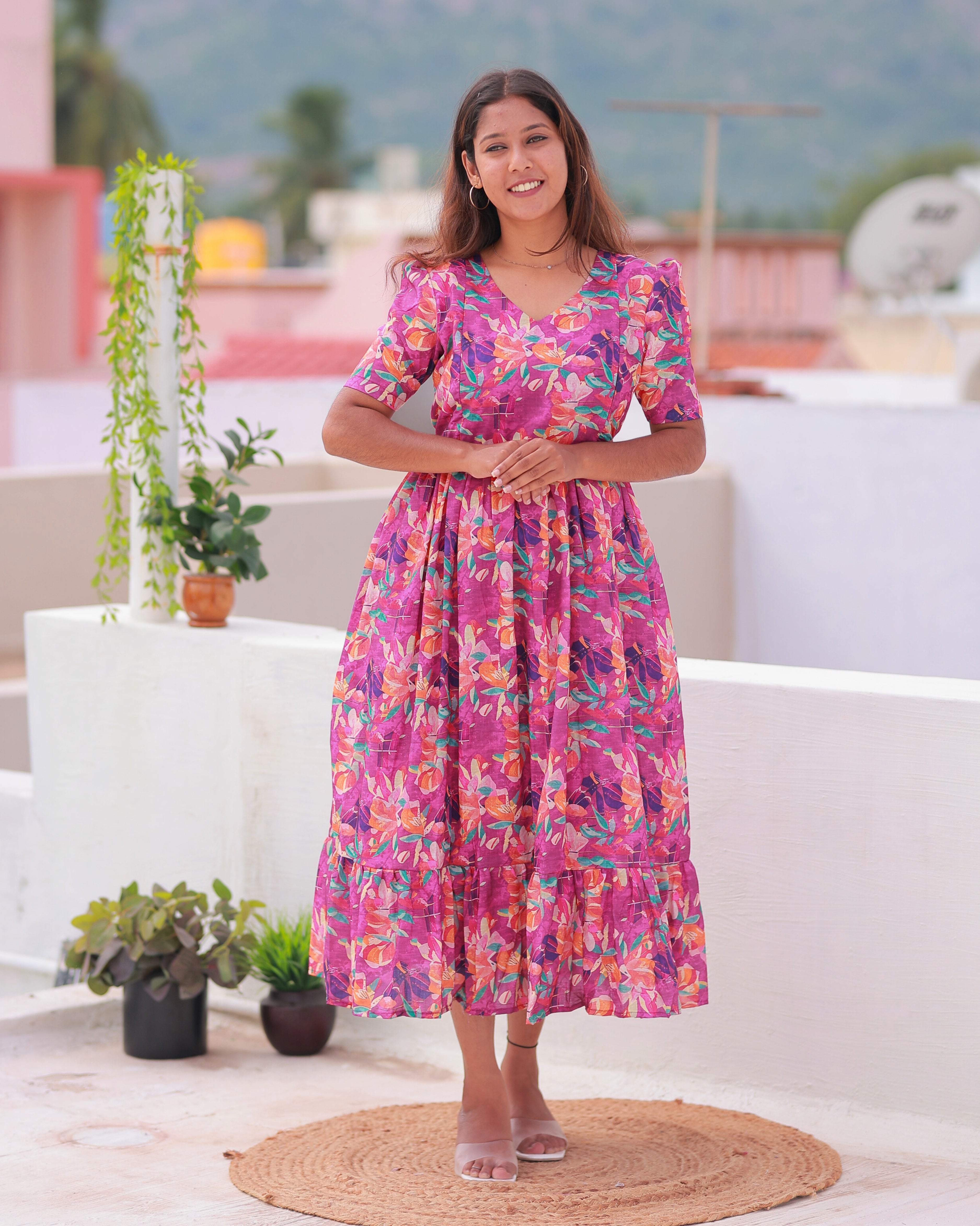 Fariha | Maternity Maxi with Full Lining [Double Side Zips]