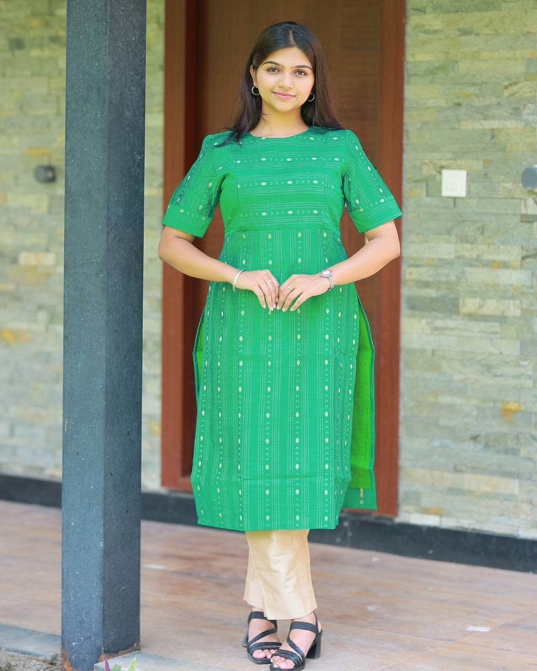 Green_vilva | Maternity Kurti with Lining [TOP ONLY]