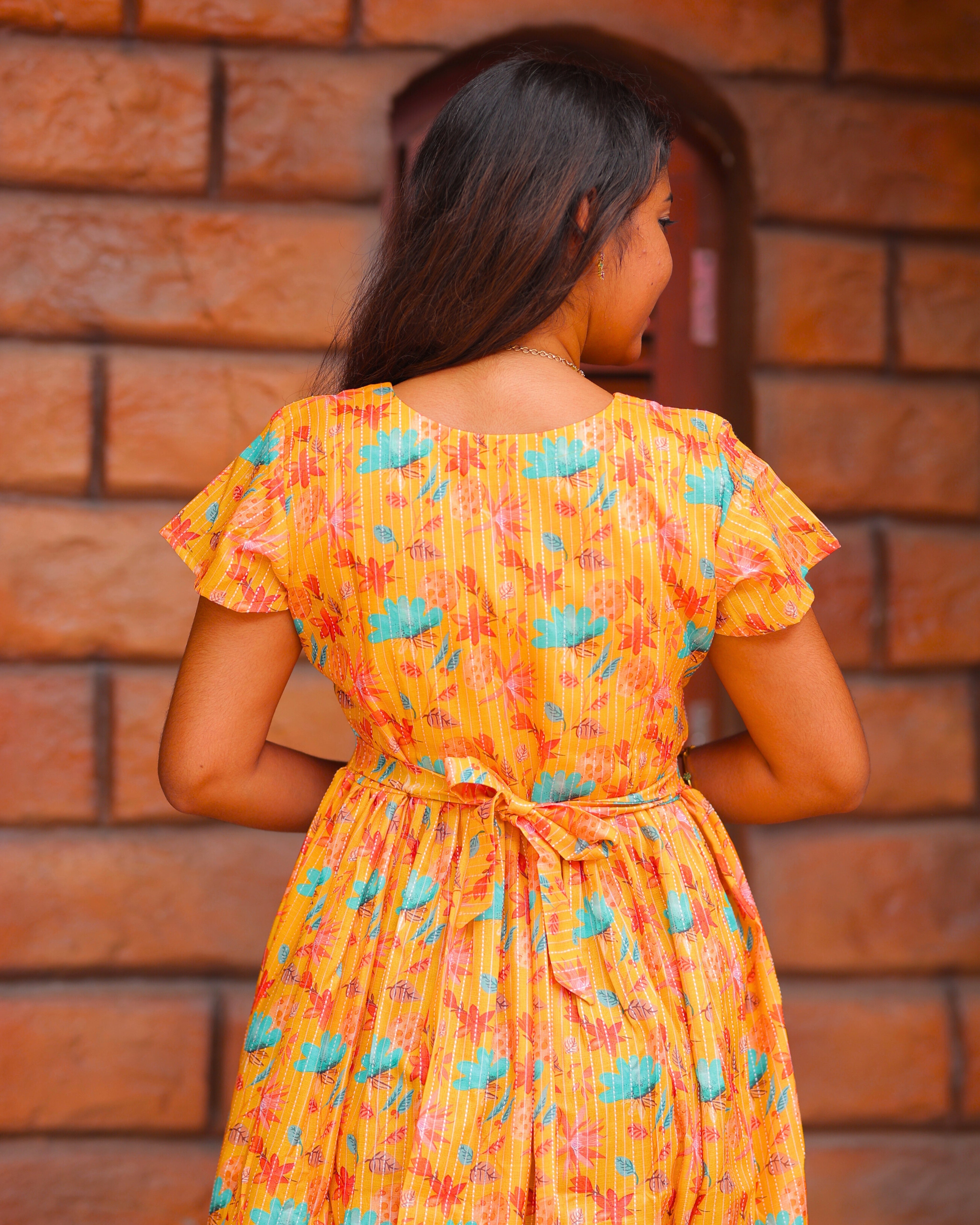 Madhu | Maternity Maxi with Top Lining [Double Side Zips]