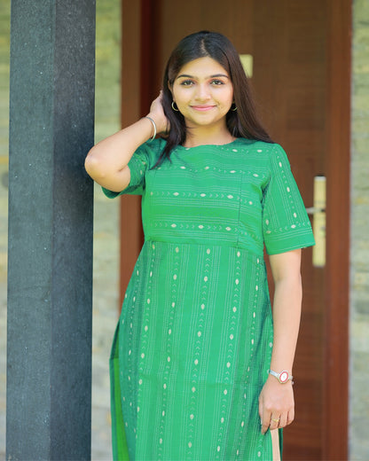 Green_vilva | Maternity Kurti with Lining [TOP ONLY]