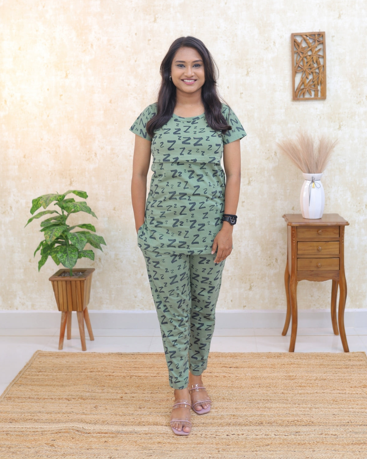 Ziya | Zipless Feeding Pant Set