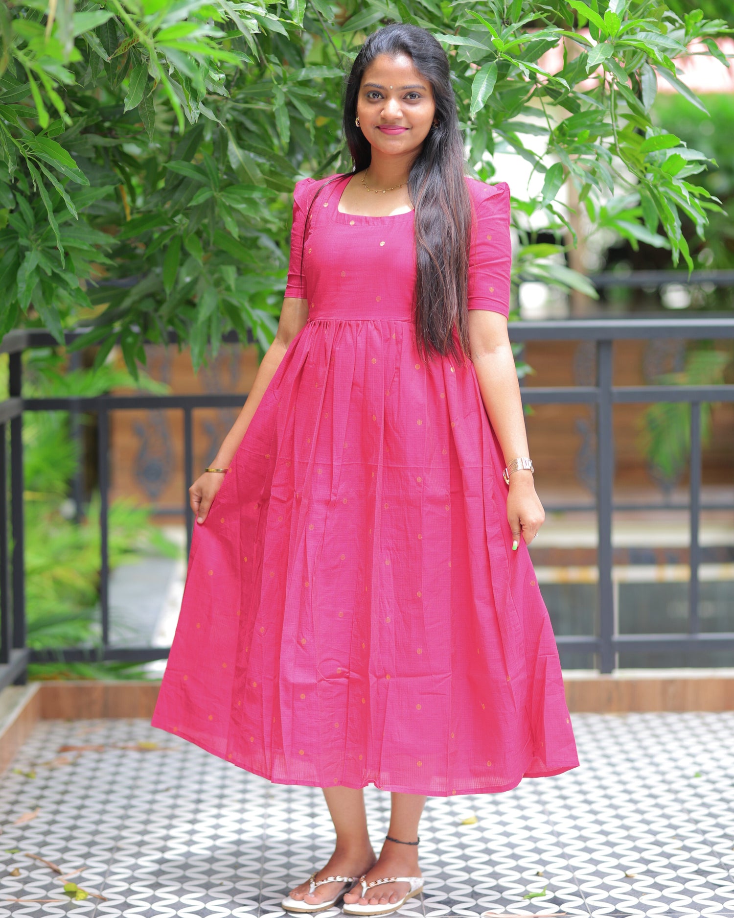 Kadhambari | Maternity Maxi with Full Lining [Double Side Zips]