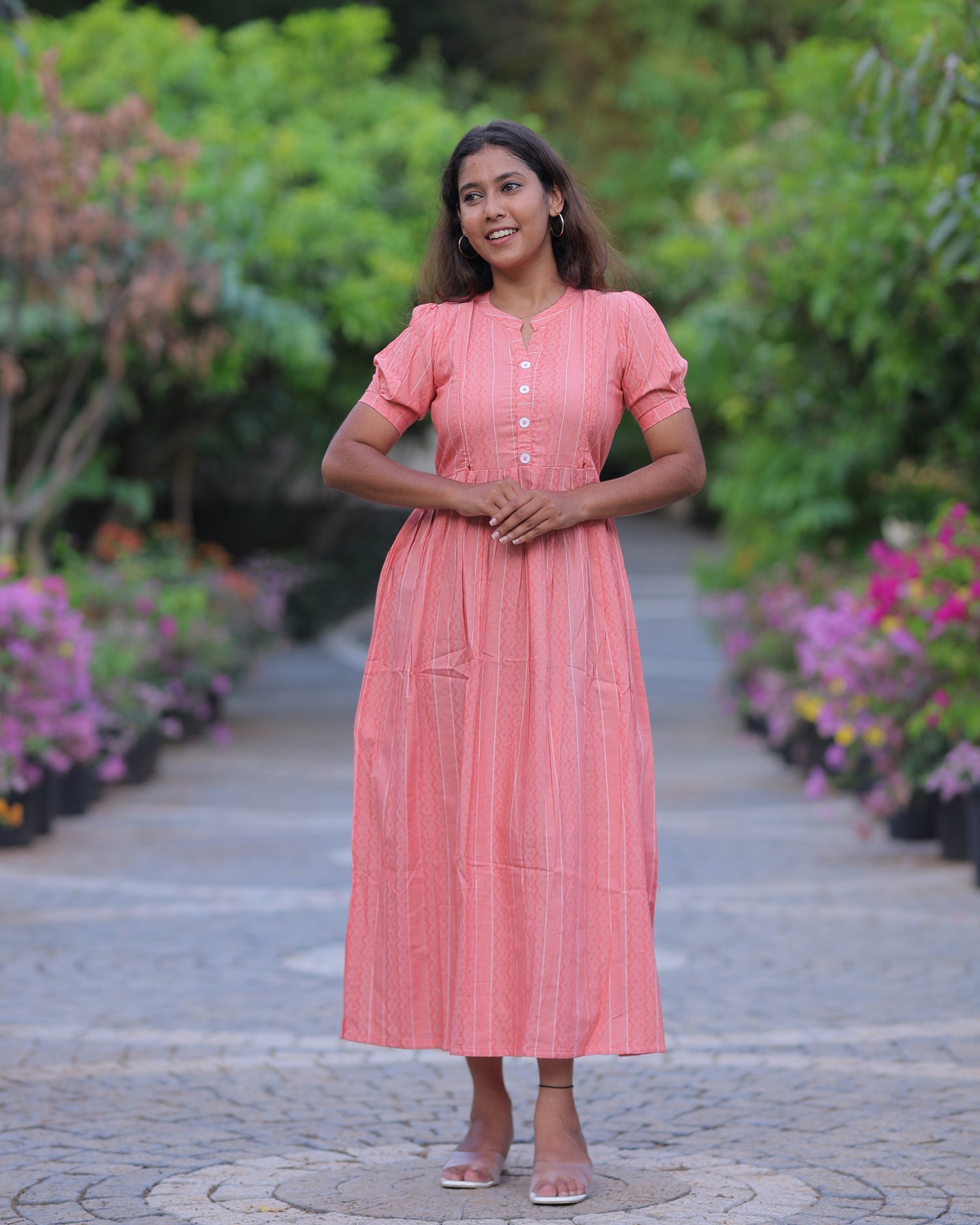 Ziva_V4 Maternity Maxi with Top Lining [Double Side Zips]