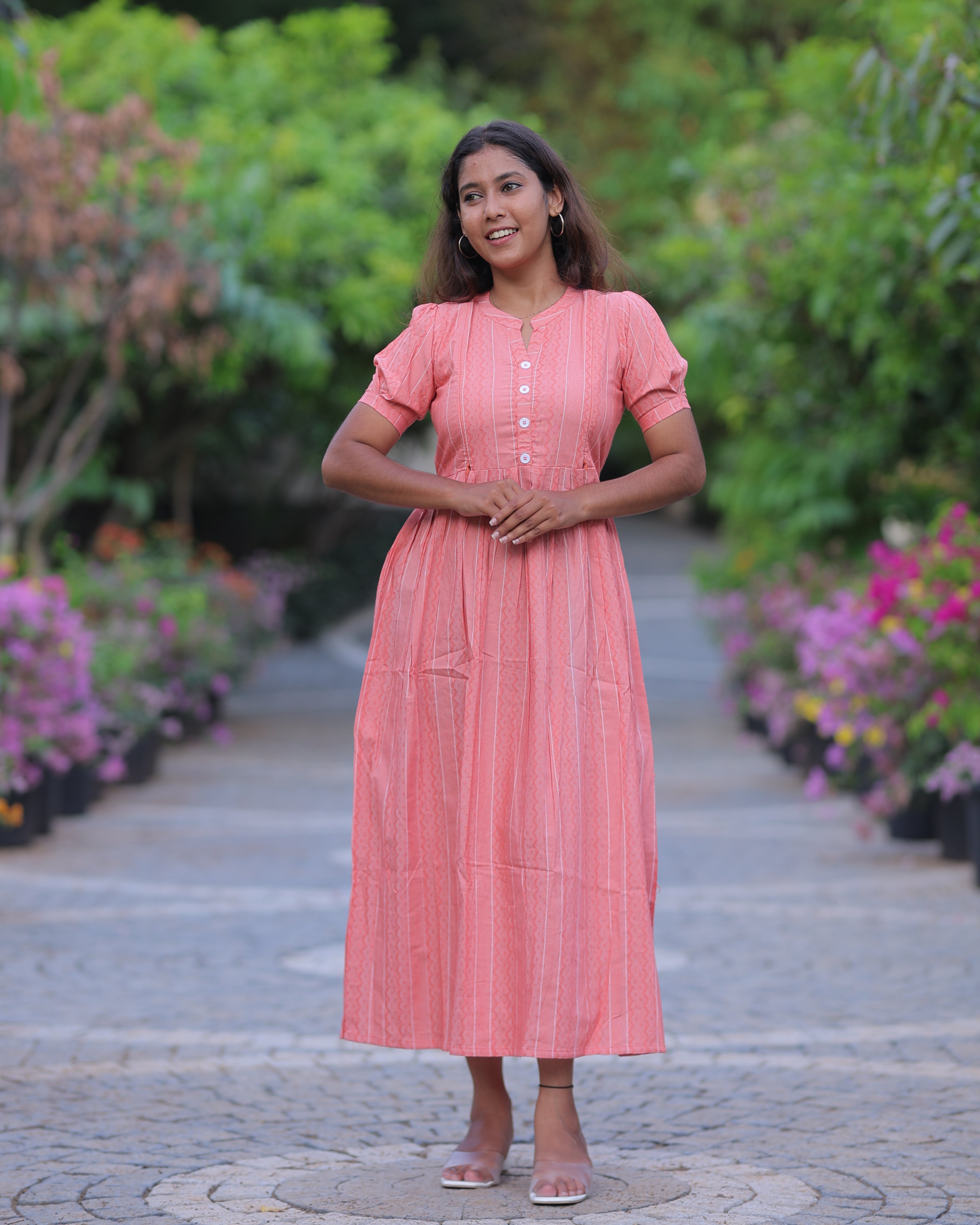 Ziva_V4 Maternity Maxi with Top Lining [Double Side Zips]