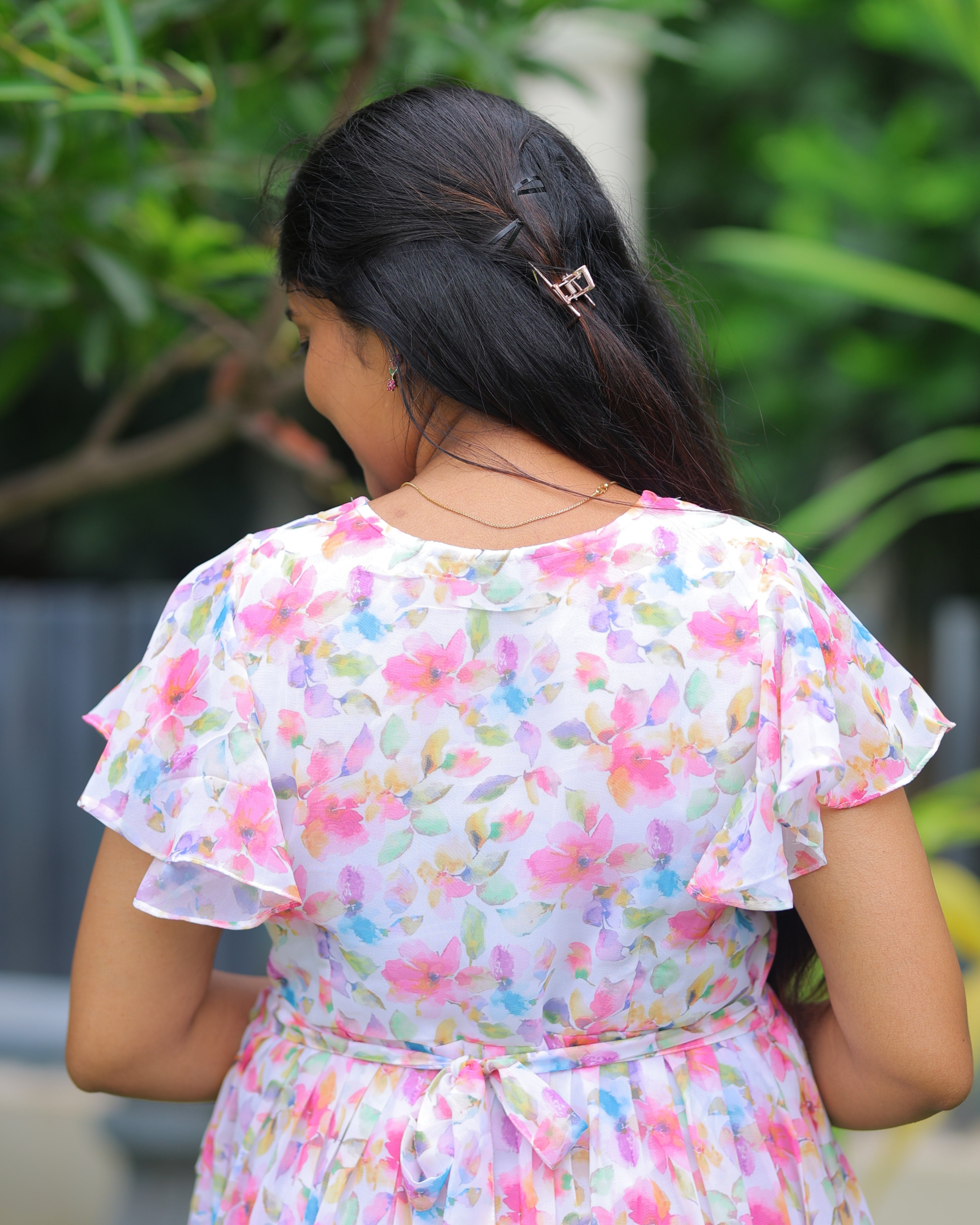 Yazhini | Maternity Maxi with Full Lining [Double Side Zips]