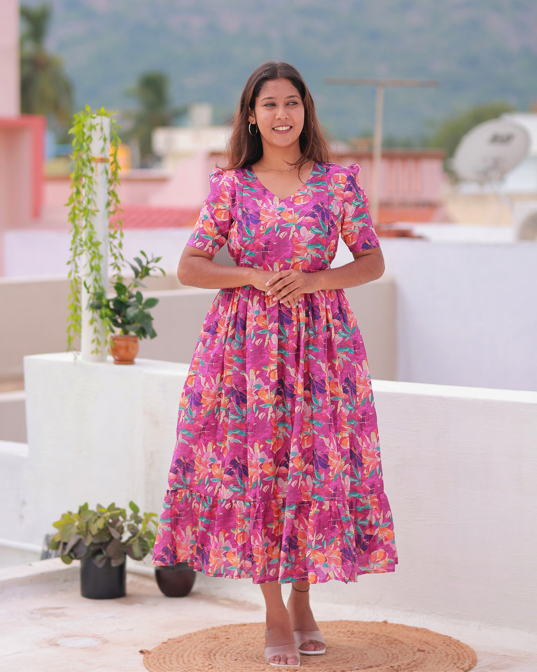 Fariha | Maternity Maxi with Full Lining [Double Side Zips]