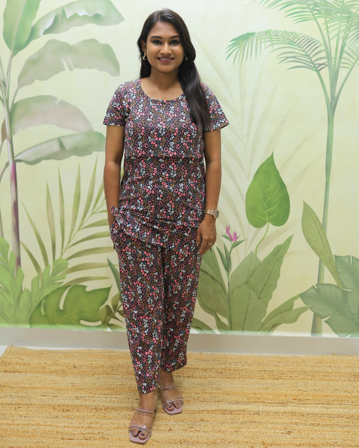 Kavya | Zipless Feeding Pant Set