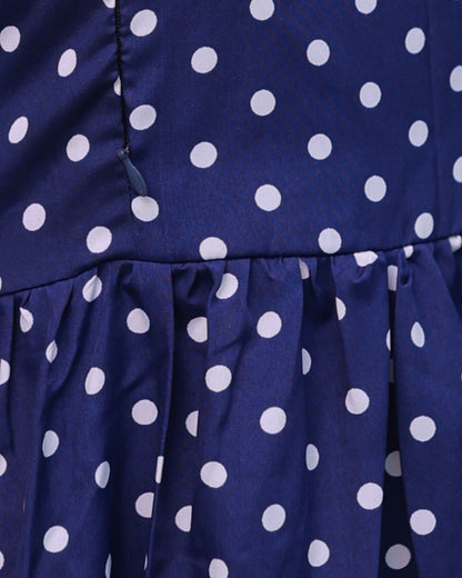 Navy Polka | Maternity Kurti with Lining - RESTOCKED