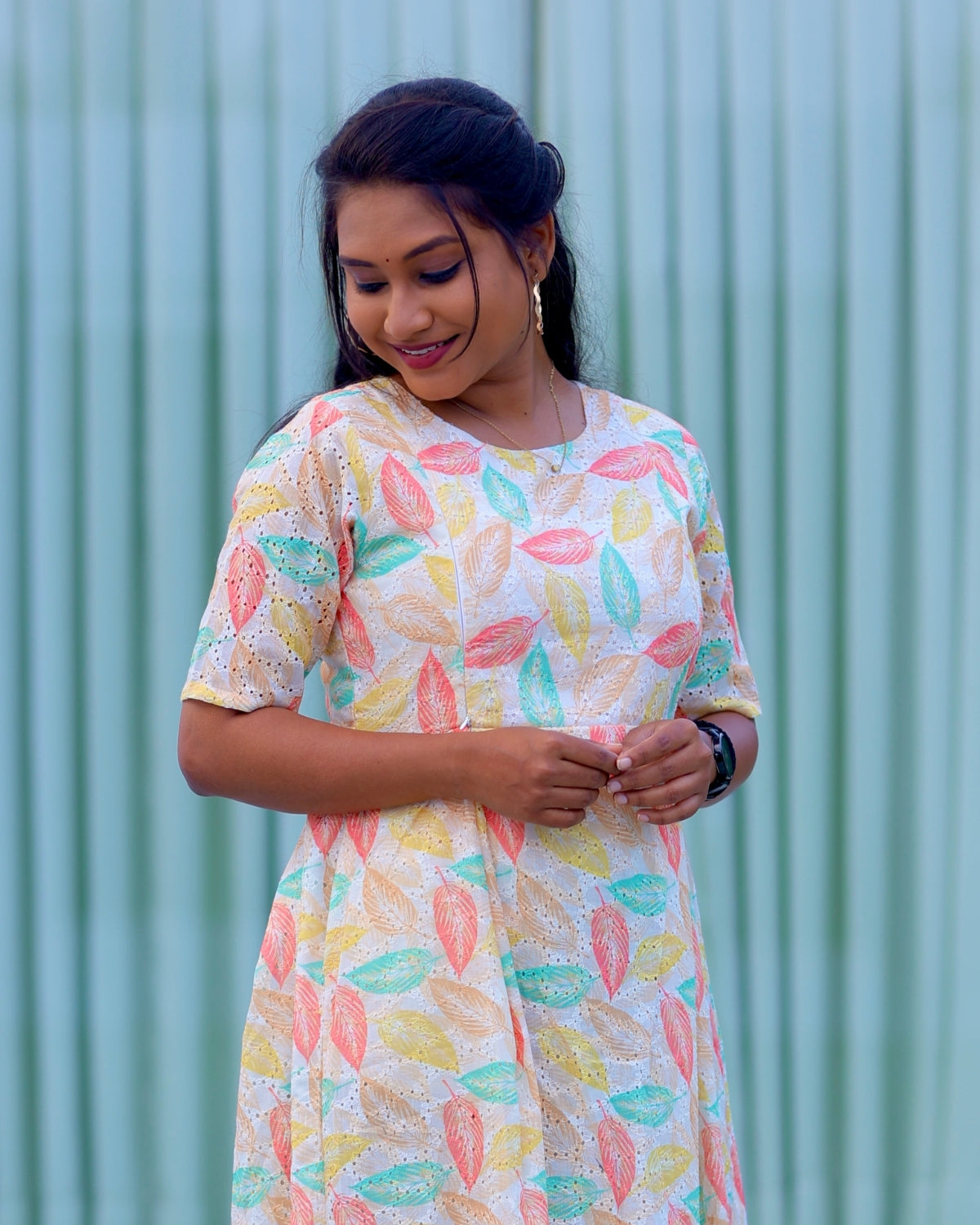 Tendral | Hakoba Printed Cotton Kurti with Lining (ONLY FEEDING)