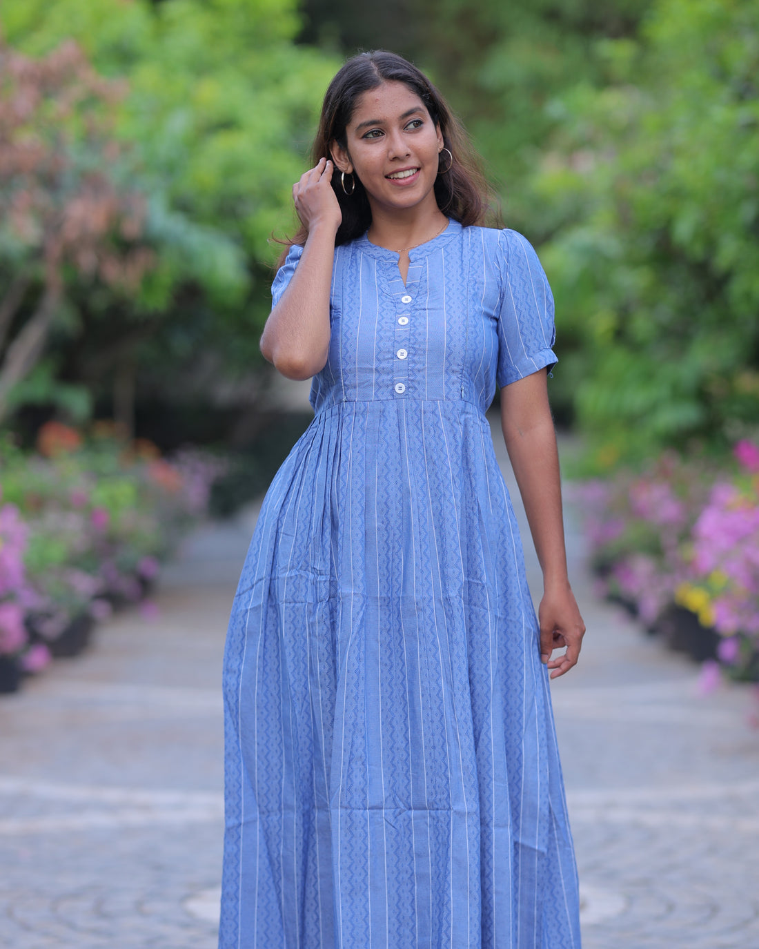 Ziva_V5 Maternity Maxi with Top Lining [Double Side Zips]