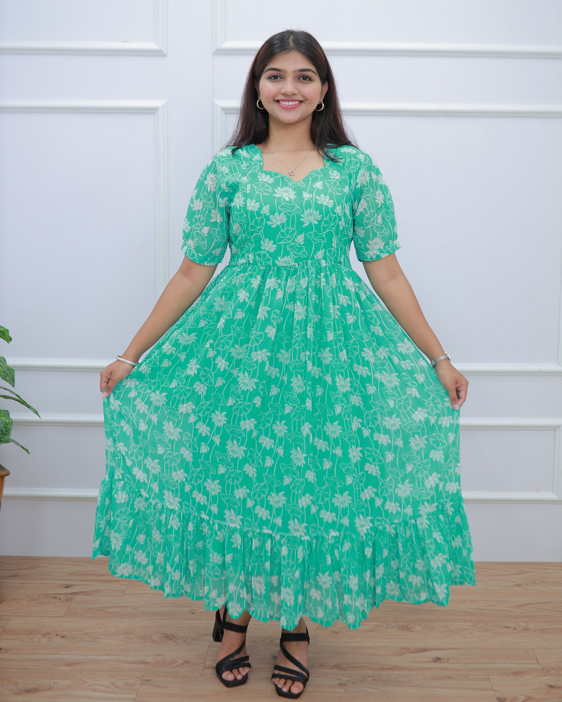 Peaks | Maternity Maxi with Full Lining [Double Side Zips] - Only S Size