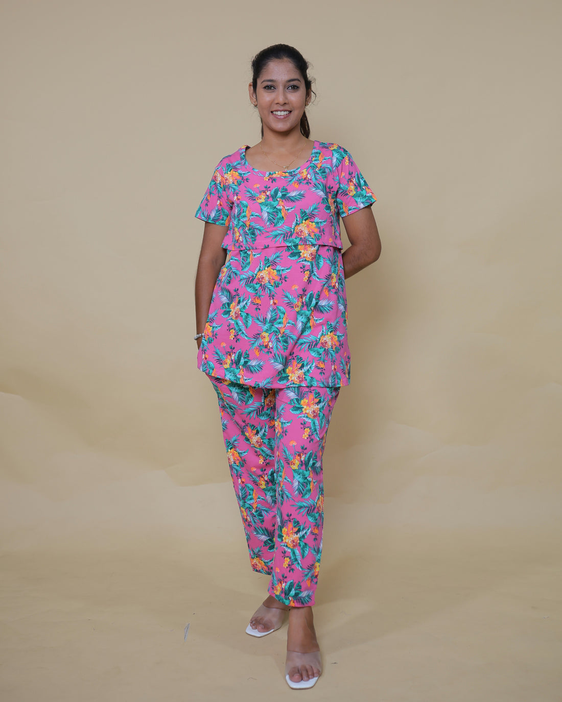 Aisha | Zipless Feeding Pant Set