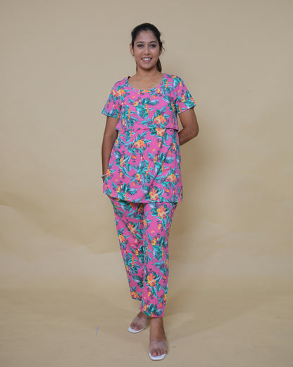 Aisha | Zipless Feeding Pant Set