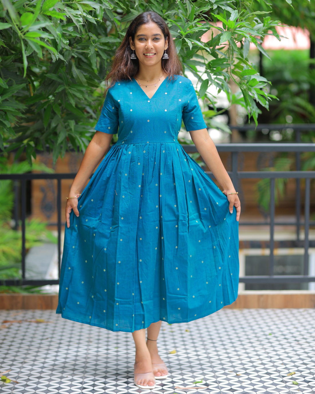 Madhavi | Maternity Maxi with Full Lining [Double Side Zips]