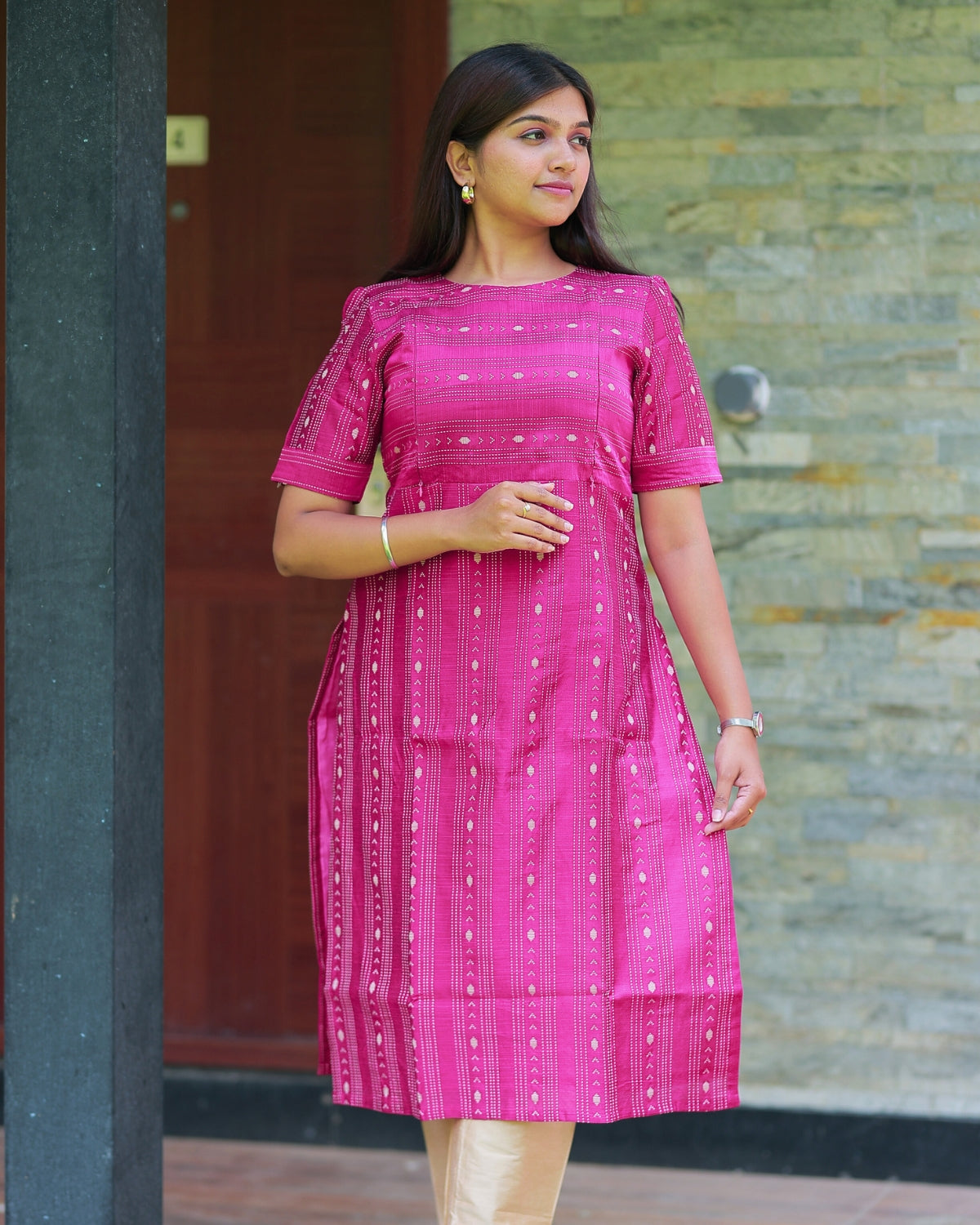 Rose_vilva | Maternity Kurti with Lining [TOP ONLY]