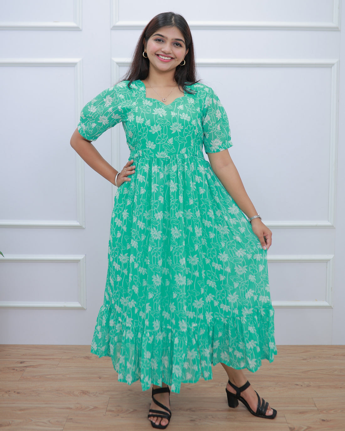 Peaks | Maternity Maxi with Full Lining [Double Side Zips] - Only S Size