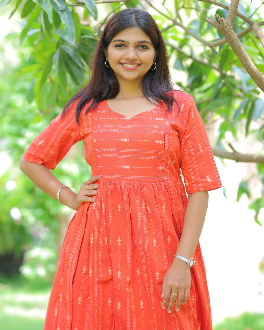 Kothai_arrow | Maternity Maxi with Lining