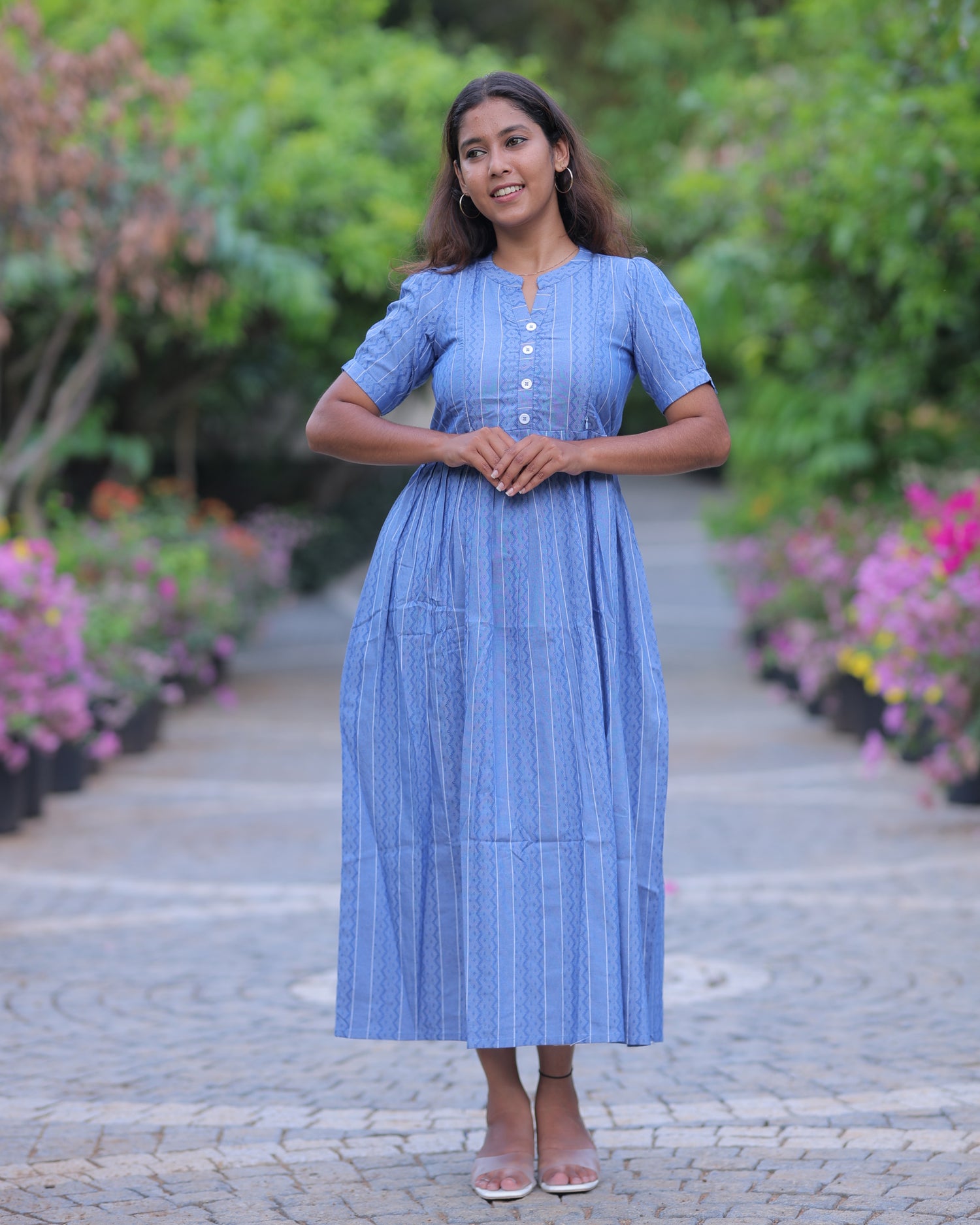 Ziva_V5 Maternity Maxi with Top Lining [Double Side Zips]