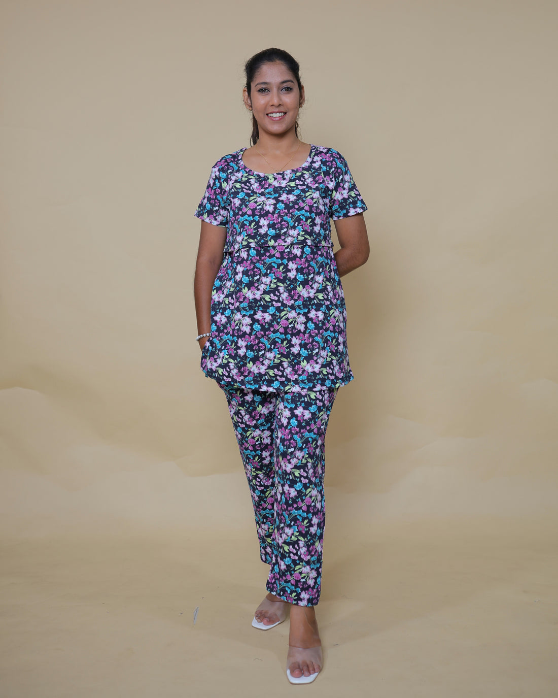 Mansi | Zipless Feeding Pant Set