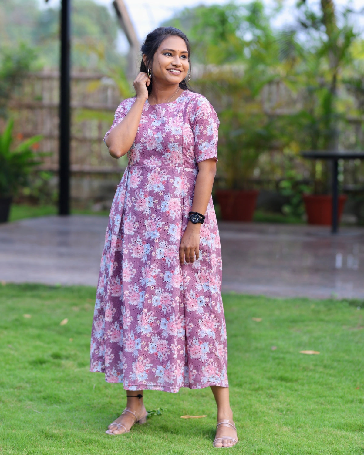 Poovizhi | Hakoba Printed Cotton Kurti with Lining (ONLY FEEDING)