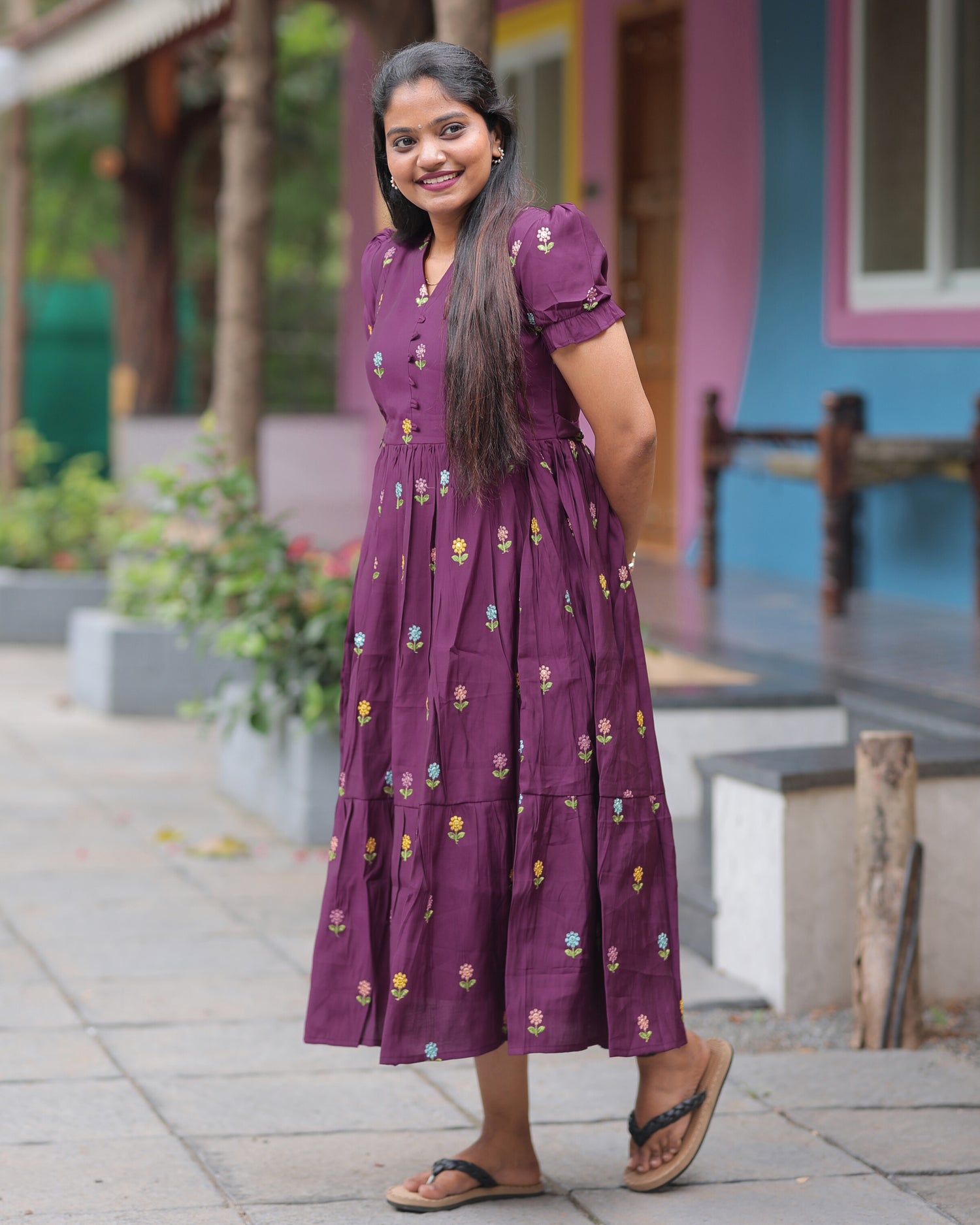 Roman Silk V1 | Maternity Maxi with Full Lining [Double Side Zips]