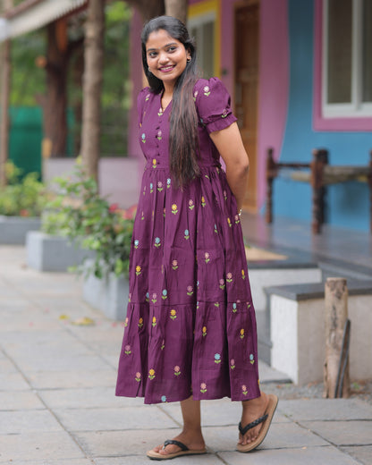Roman Silk V1 | Maternity Maxi with Full Lining [Double Side Zips]