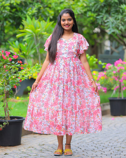 Aadhira | Maternity Maxi with Full Lining [Double Side Zips]