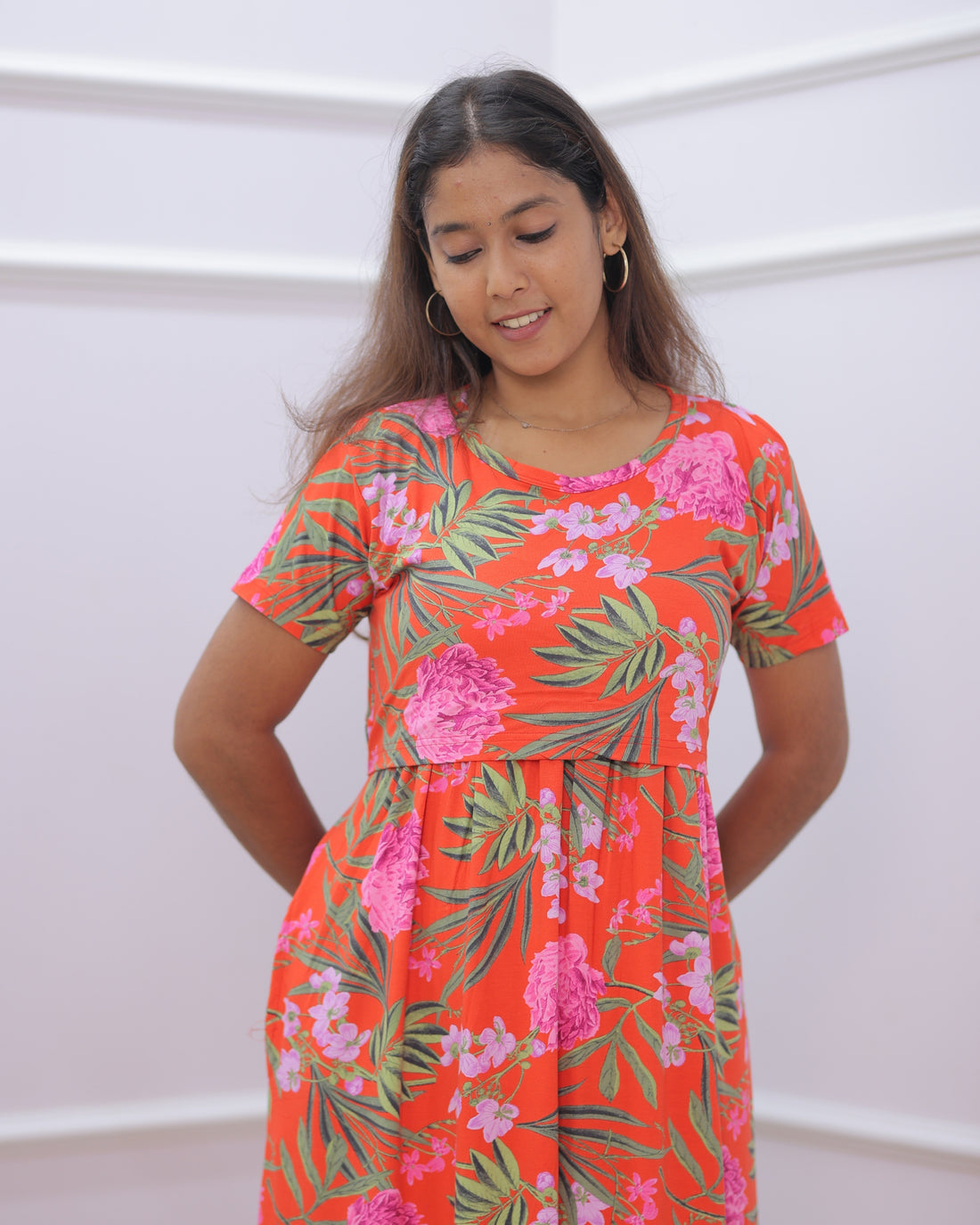Ovia | Zipless Maternity Dress - Normal Sleeves | Full Length