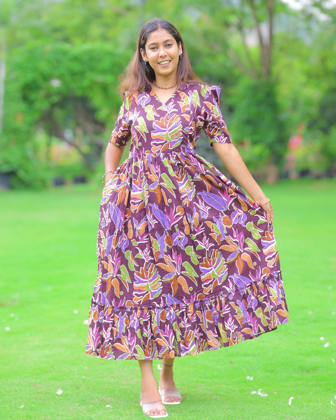 Yurekha | Maternity Maxi with Full Lining [Double Side Zips]