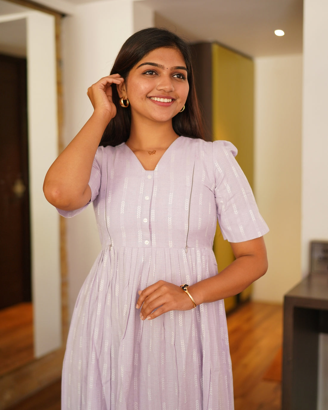 Diya_V1 | Maternity Maxi with Top Lining [Double Side Zips]