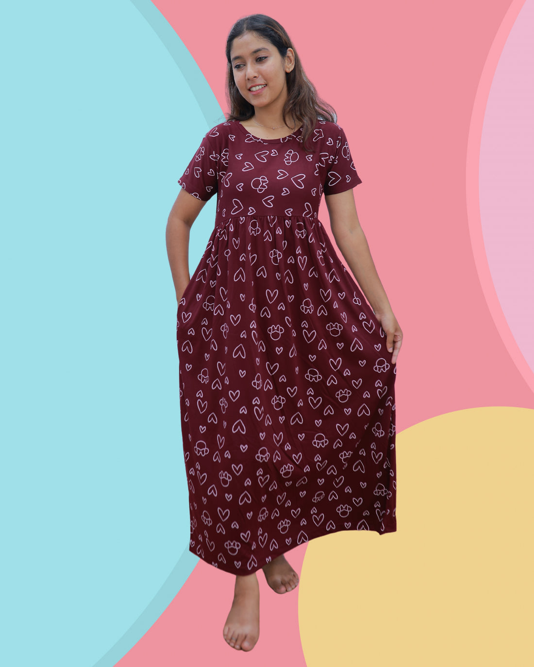 Aanya V1 | Casual Non-Maternity Loungewear - Normal Sleeve | Full Length
