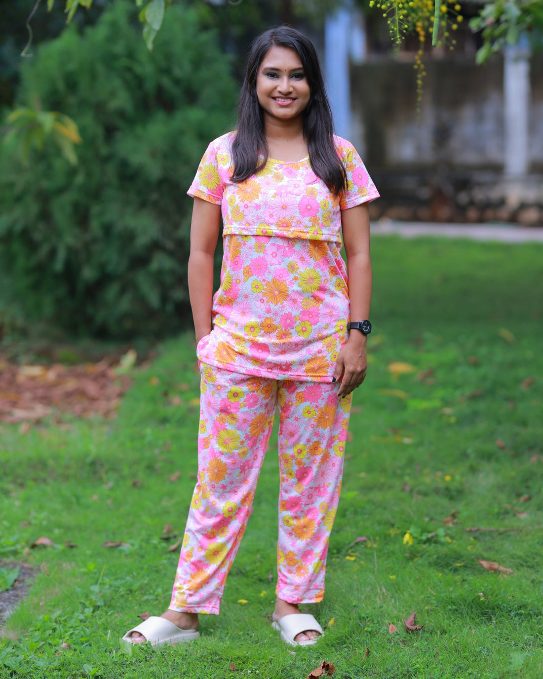 Disha | Zipless Feeding Pant Set