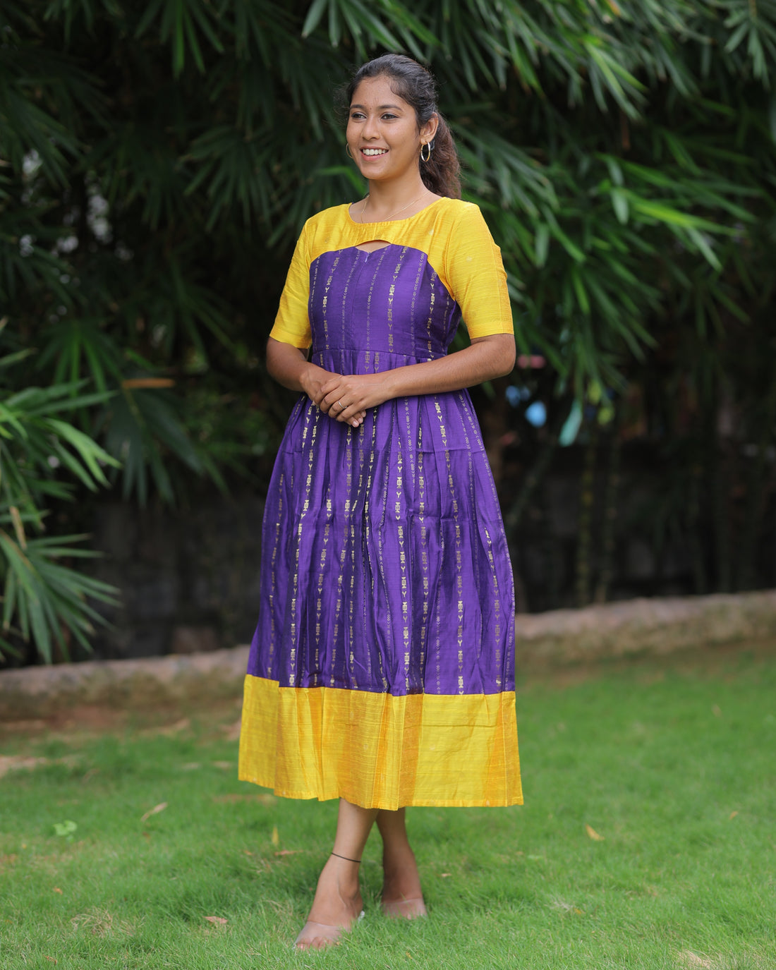 Manimegalai | Maternity Maxi with Full Lining [Center Zip]