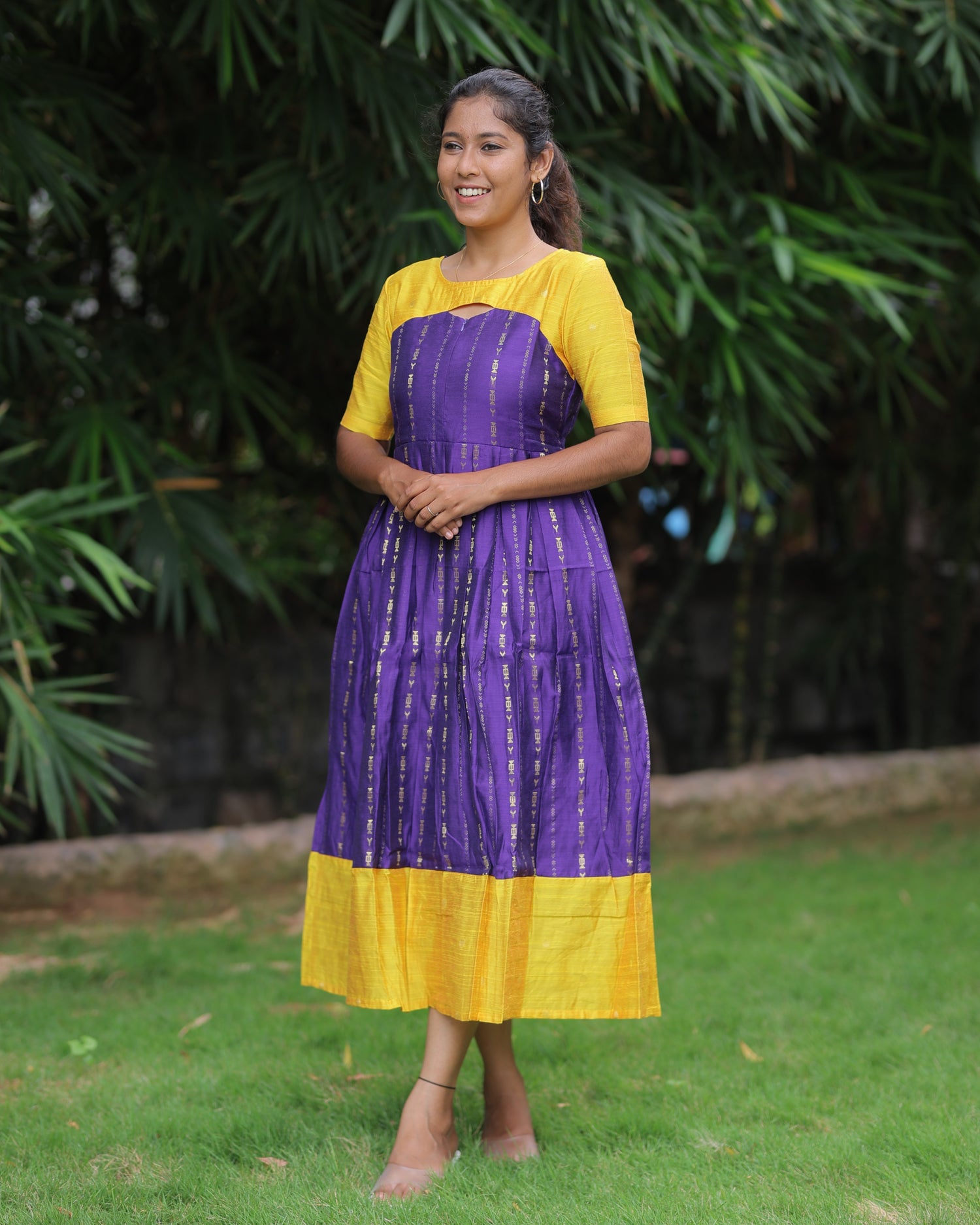 Manimegalai | Maternity Maxi with Full Lining [Center Zip]