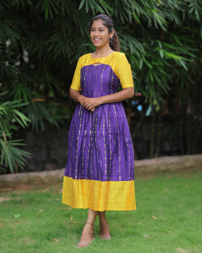 Manimegalai | Maternity Maxi with Full Lining [Center Zip]