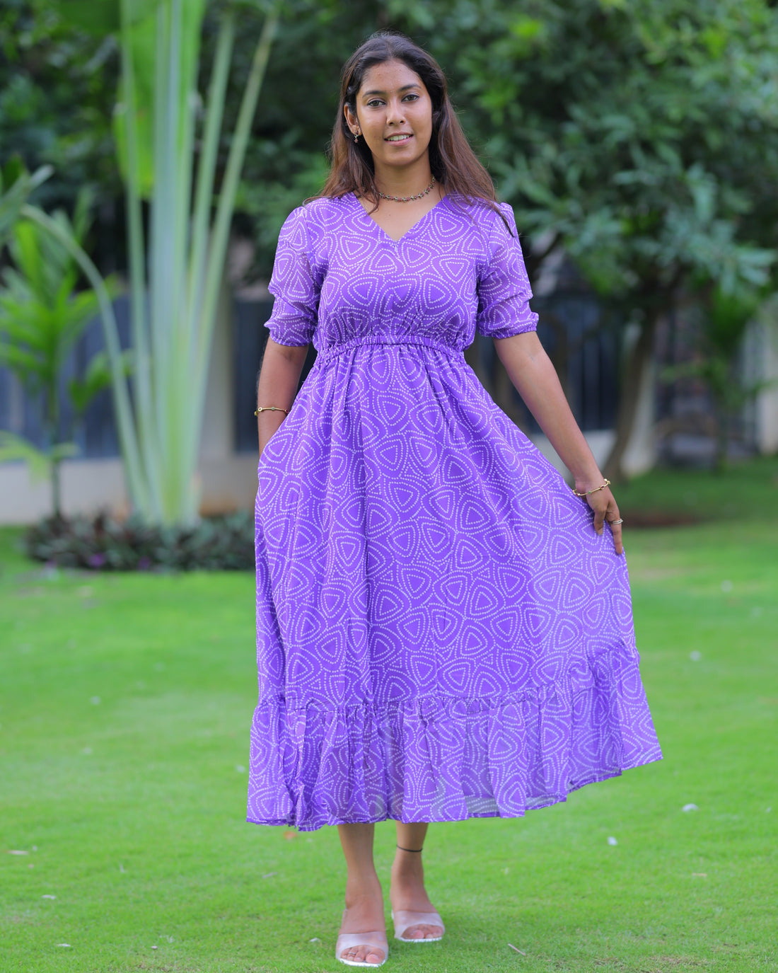 Purni | Maternity Maxi with Full Lining [Center Zip]