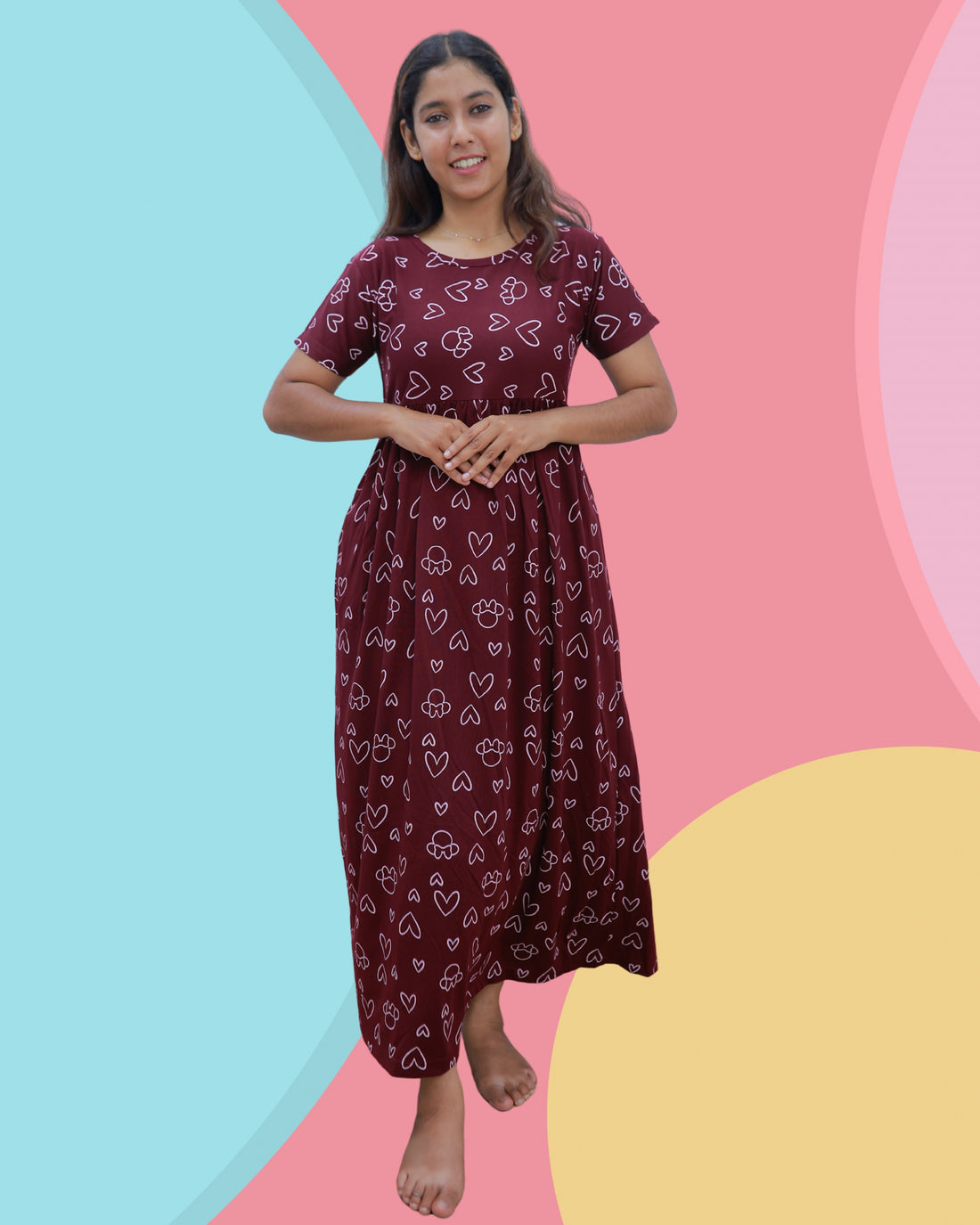 Aanya V1 | Casual Non-Maternity Loungewear - Normal Sleeve | Full Length