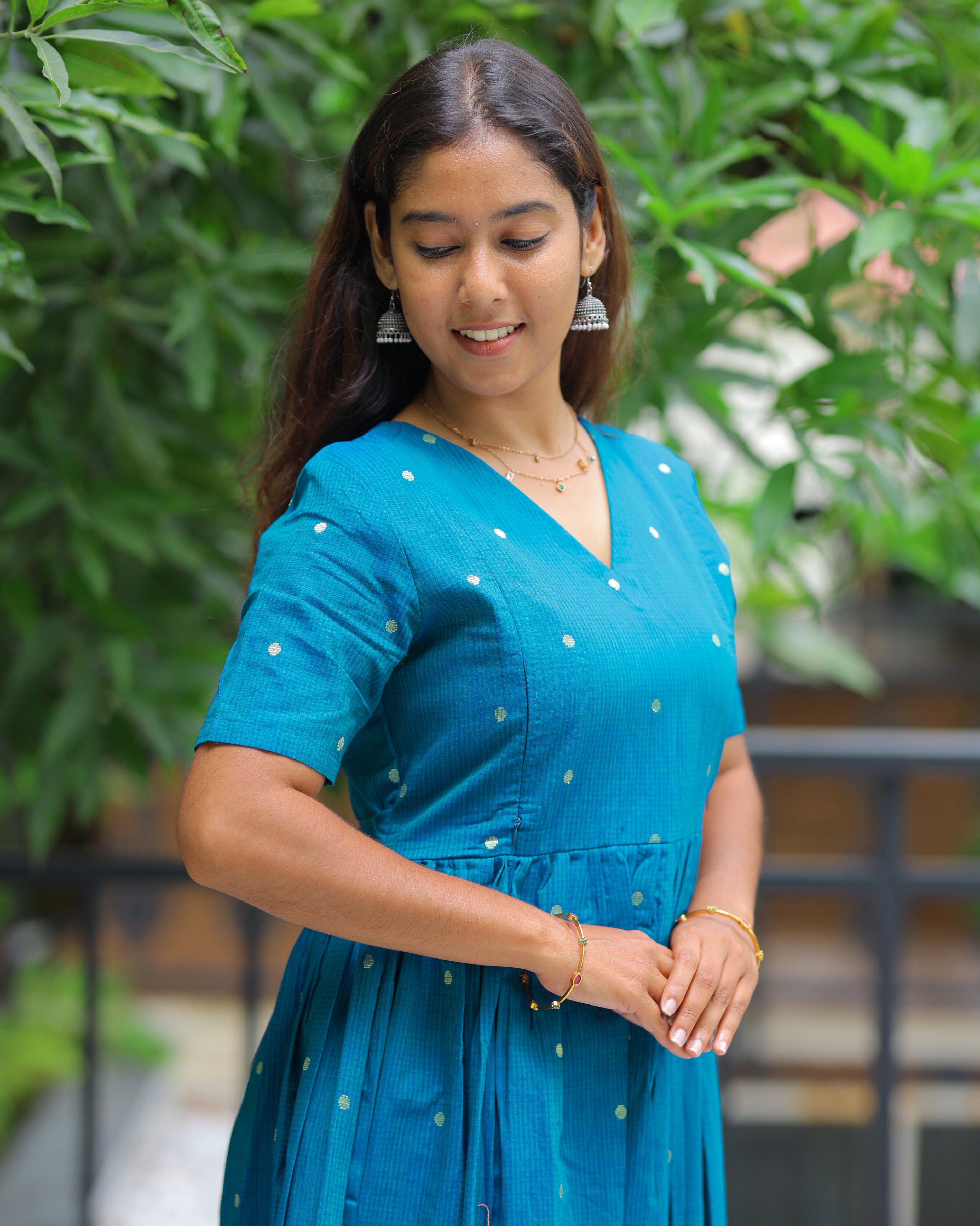 Madhavi | Maternity Maxi with Full Lining [Double Side Zips]